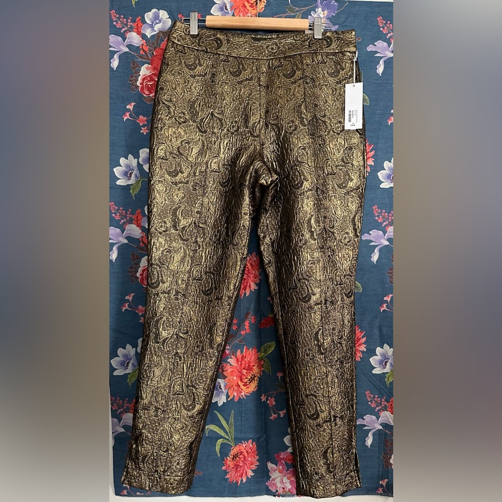 NWT Soft Surroundings Nevina Jacquard Trousers